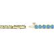 3 - Izarra 2.90 mm Blue Topaz Eternity Tennis Bracelet 