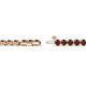 3 - Izarra 2.90 mm Red Garnet Eternity Tennis Bracelet 