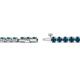 3 - Izarra 2.90 mm Blue Diamond Eternity Tennis Bracelet 