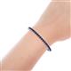 4 - Izarra 3.90 mm Blue Sapphire Eternity Tennis Bracelet 