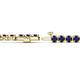 2 - Izarra 3.70 mm Blue Sapphire Eternity Tennis Bracelet 