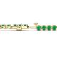 2 - Izarra 3.70 mm Emerald Eternity Tennis Bracelet 