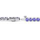2 - Izarra 3.70 mm Tanzanite Eternity Tennis Bracelet 