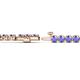 2 - Izarra 3.70 mm Tanzanite Eternity Tennis Bracelet 