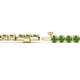 2 - Izarra 3.70 mm Green Garnet Eternity Tennis Bracelet 