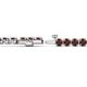 2 - Izarra 3.70 mm Red Garnet Eternity Tennis Bracelet 