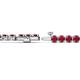 2 - Izarra 3.70 mm Ruby Eternity Tennis Bracelet 