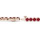 2 - Izarra 3.70 mm Ruby Eternity Tennis Bracelet 