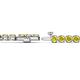 2 - Izarra 3.70 mm Yellow Diamond Eternity Tennis Bracelet 