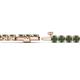 2 - Izarra 3.70 mm Lab Created Alexandrite Eternity Tennis Bracelet 