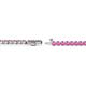3 - Izarra 2.30 mm Pink Sapphire Eternity Tennis Bracelet 