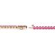 3 - Izarra 2.30 mm Pink Sapphire Eternity Tennis Bracelet 