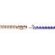 3 - Izarra 2.30 mm Tanzanite Eternity Tennis Bracelet 