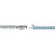 3 - Izarra 2.30 mm Aquamarine Eternity Tennis Bracelet 