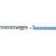3 - Izarra 2.30 mm Blue Topaz Eternity Tennis Bracelet 