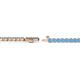3 - Izarra 2.30 mm Blue Topaz Eternity Tennis Bracelet 
