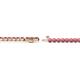 3 - Izarra 2.30 mm Rhodolite Garnet Eternity Tennis Bracelet 