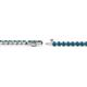 3 - Izarra 2.30 mm London Blue Topaz Eternity Tennis Bracelet 