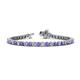 1 - Izarra 3.90 mm Tanzanite and Diamond Eternity Tennis Bracelet 