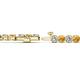 2 - Izarra 3.90 mm Citrine and Diamond Eternity Tennis Bracelet 