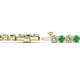 2 - Izarra 3.90 mm Emerald and Diamond Eternity Tennis Bracelet 