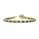 1 - Izarra 3.90 mm Diamond and Lab Created Alexandrite Eternity Tennis Bracelet 