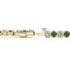 2 - Izarra 3.90 mm Diamond and Lab Created Alexandrite Eternity Tennis Bracelet 