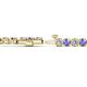 2 - Izarra 3.90 mm Tanzanite and Diamond Eternity Tennis Bracelet 