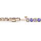 2 - Izarra 3.90 mm Tanzanite and Diamond Eternity Tennis Bracelet 