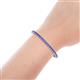 4 - Izarra 3.70 mm Tanzanite Eternity Tennis Bracelet 