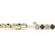 2 - Izarra 3.70 mm Black and White Diamond Eternity Tennis Bracelet 