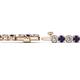 2 - Izarra 3.70 mm Blue Sapphire and Lab Grown Diamond Eternity Tennis Bracelet 