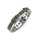 4 - Celina 3.00 mm Round Lab Created Alexandrite Eternity Band 