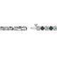 2 - Izarra 3.10 mm Diamond and Lab Created Alexandrite Eternity Tennis Bracelet 