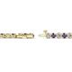 2 - Izarra 3.10 mm Iolite and Lab Grown Diamond Eternity Tennis Bracelet 