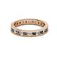2 - Celina 2.40 mm Round Lab Created Alexandrite and Diamond Eternity Band 