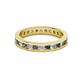 2 - Celina 2.40 mm Round Lab Created Alexandrite and Diamond Eternity Band 