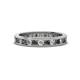 1 - Celina 2.40 mm Round Lab Created Alexandrite and Diamond Eternity Band 