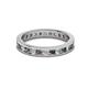 2 - Celina 2.40 mm Round Lab Created Alexandrite and Diamond Eternity Band 