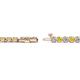 2 - Izarra 3.10 mm Yellow Sapphire and Diamond Eternity Tennis Bracelet 