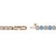 2 - Izarra 2.90 mm Blue Topaz and Diamond Eternity Tennis Bracelet 