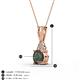 3 - Agatha Round Lab Created Alexandrite and Diamond Accent Pendant Necklace 