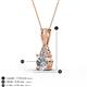 3 - Agatha Round Forever Brilliant Moissanite and Diamond Accent Pendant Necklace 