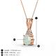 3 - Agatha Round Opal and Diamond Accent Pendant Necklace 