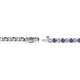 2 - Izarra 2.30 mm Iolite and Diamond Eternity Tennis Bracelet 