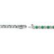 2 - Izarra 2.30 mm Emerald and Diamond Eternity Tennis Bracelet 