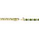 2 - Izarra 2.30 mm Green Garnet and Diamond Eternity Tennis Bracelet 