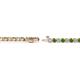 2 - Izarra 2.30 mm Green Garnet and Diamond Eternity Tennis Bracelet 