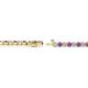2 - Izarra 2.30 mm Amethyst and Diamond Eternity Tennis Bracelet 