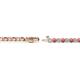 2 - Izarra 2.30 mm Rhodolite Garnet and Diamond Eternity Tennis Bracelet 